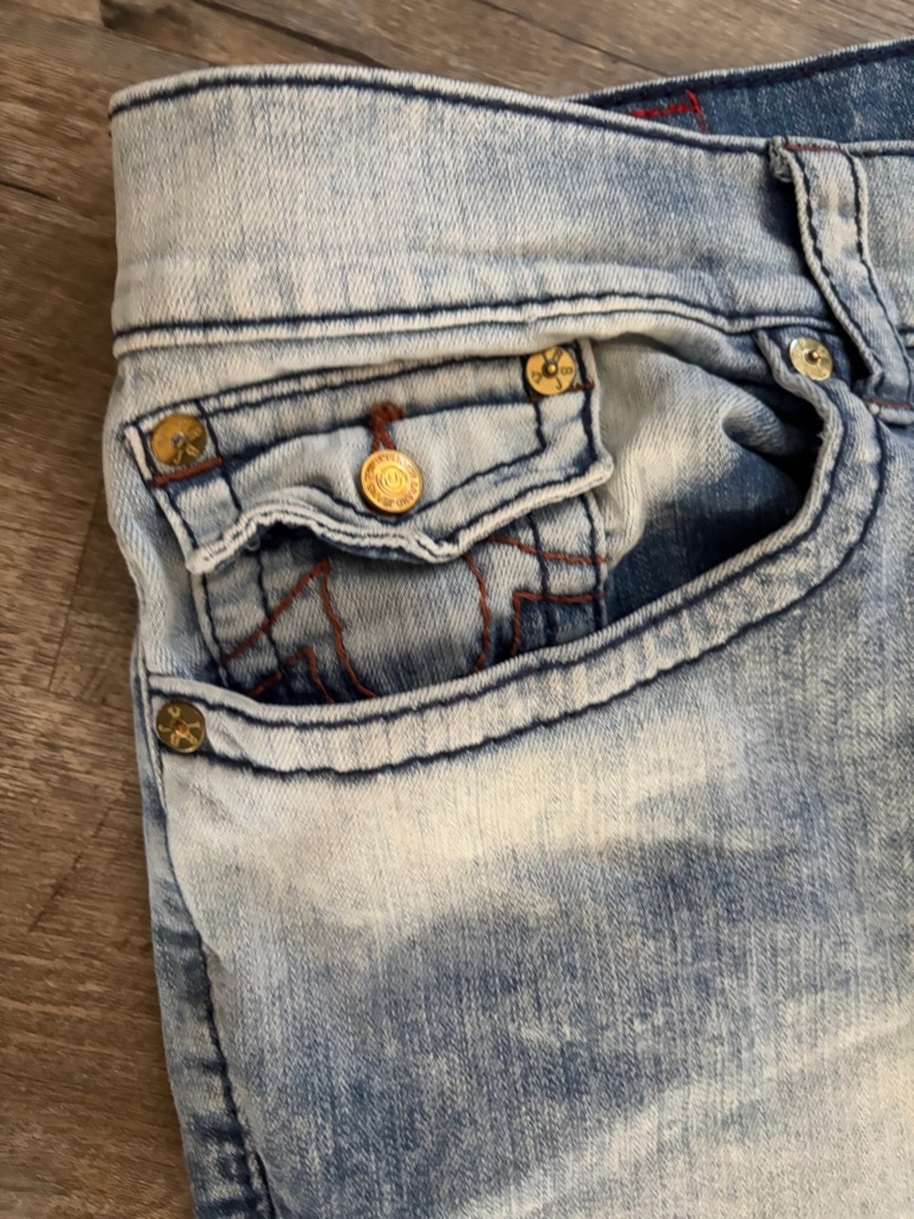 True Religion Acid Wash Men’s Jeans 40 - Picture 4 of 5